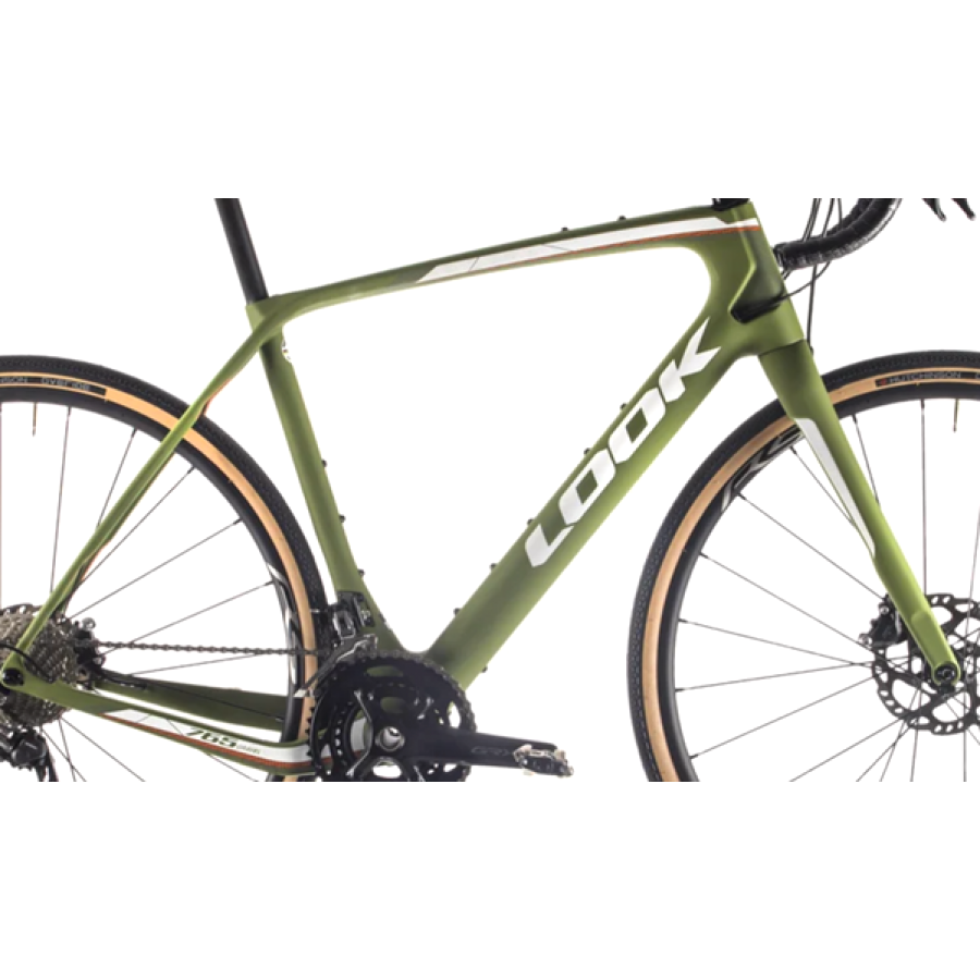 look 765 gravel bike Look 765 Gravel Frameset (Green/Matt White)