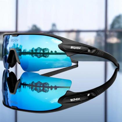 Kapvoe Scvcn S2 Sport Sunglasses (Blue/Black)