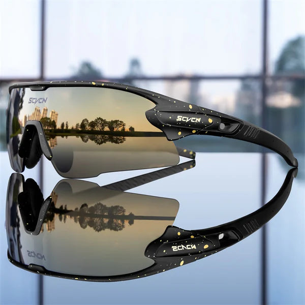 Kapvoe Scvcn S2 Sport Sunglasses (Gold/Black)
