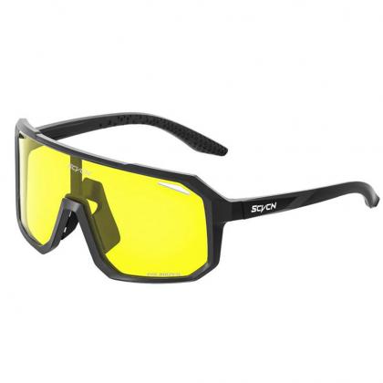Kapvoe Scvcn S62 Sport Sunglasses (Yellow/Black)