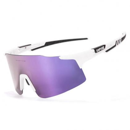 Kapvoe X27 Sports Sunglasses (Purple/White)
