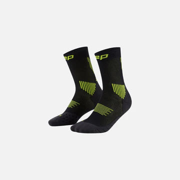 CEP Compression Core Run Mid Cut 5.0 Women's Compression Socks (Black/Lime)