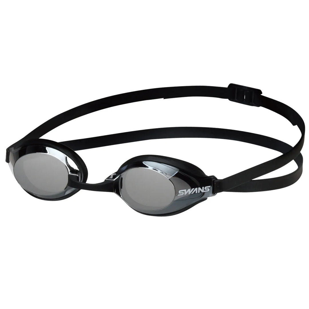 Swans SR-3M Swimming Goggles (Dark Smoke/Silver/Black)