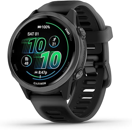 Garmin Forerunner 570 Smart Watch (Slate Gray Aluminum/Translucent Black/Black Band)