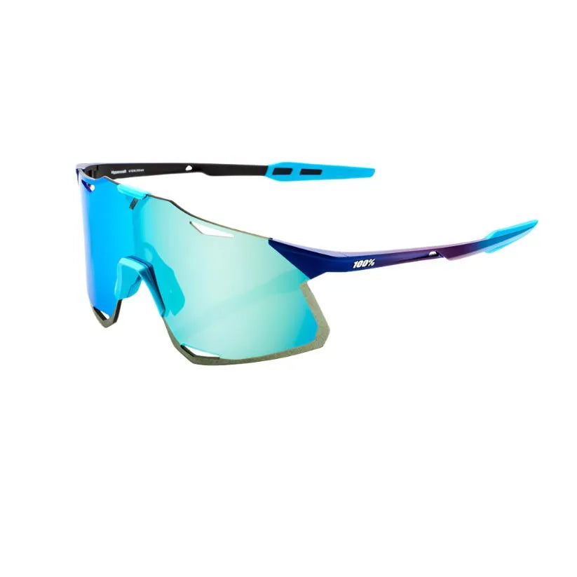 100% サングラス S3 Blue Topaz Into the Fade 100% Hypercraft Sport Sunglasses (Blue Topaz Multilayer/Matte