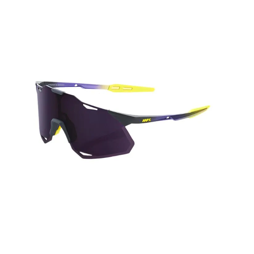100% Hypercraft XS Sport Sunglasses (Dark Purple/Matte Metallic