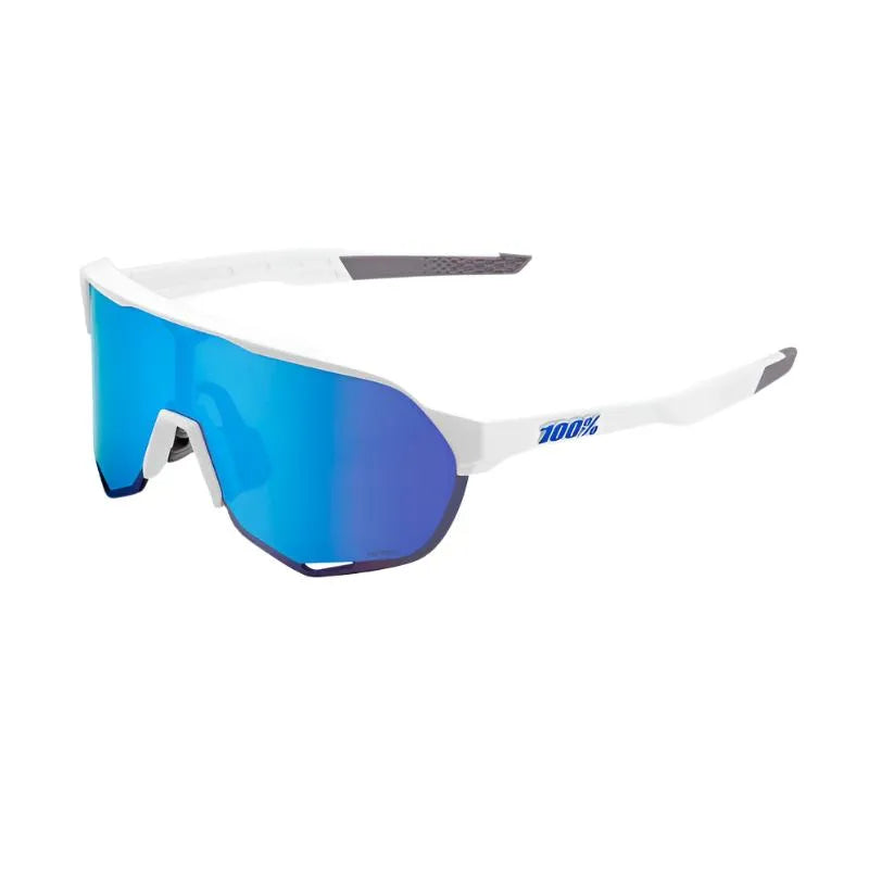 100% S2 Sport Sunglasses (Blue Multilayer/Matte White