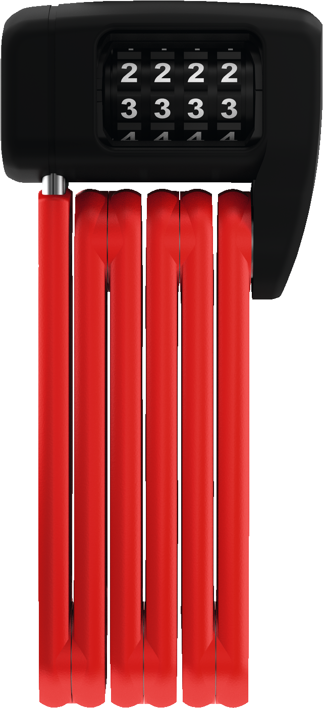 Abus Bordo Lite Mini 6055C Folding Lock (Red)