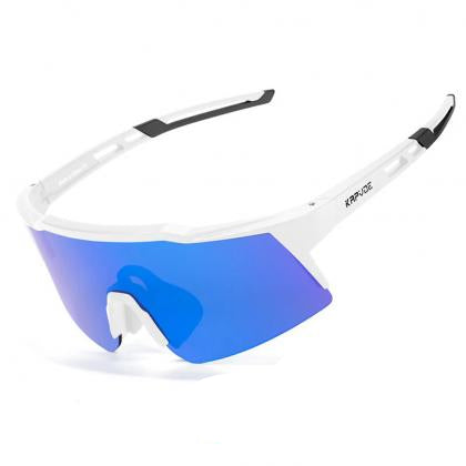 Kapvoe K9028 Kids Sport Sunglasses (Blue/White)
