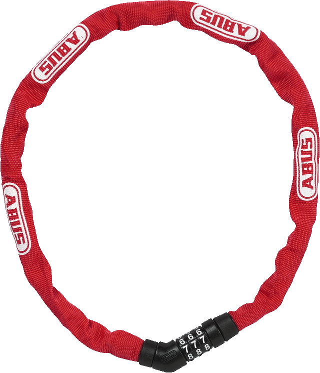 ABUS Steel O Chain 4804C Chain Lock (Red)