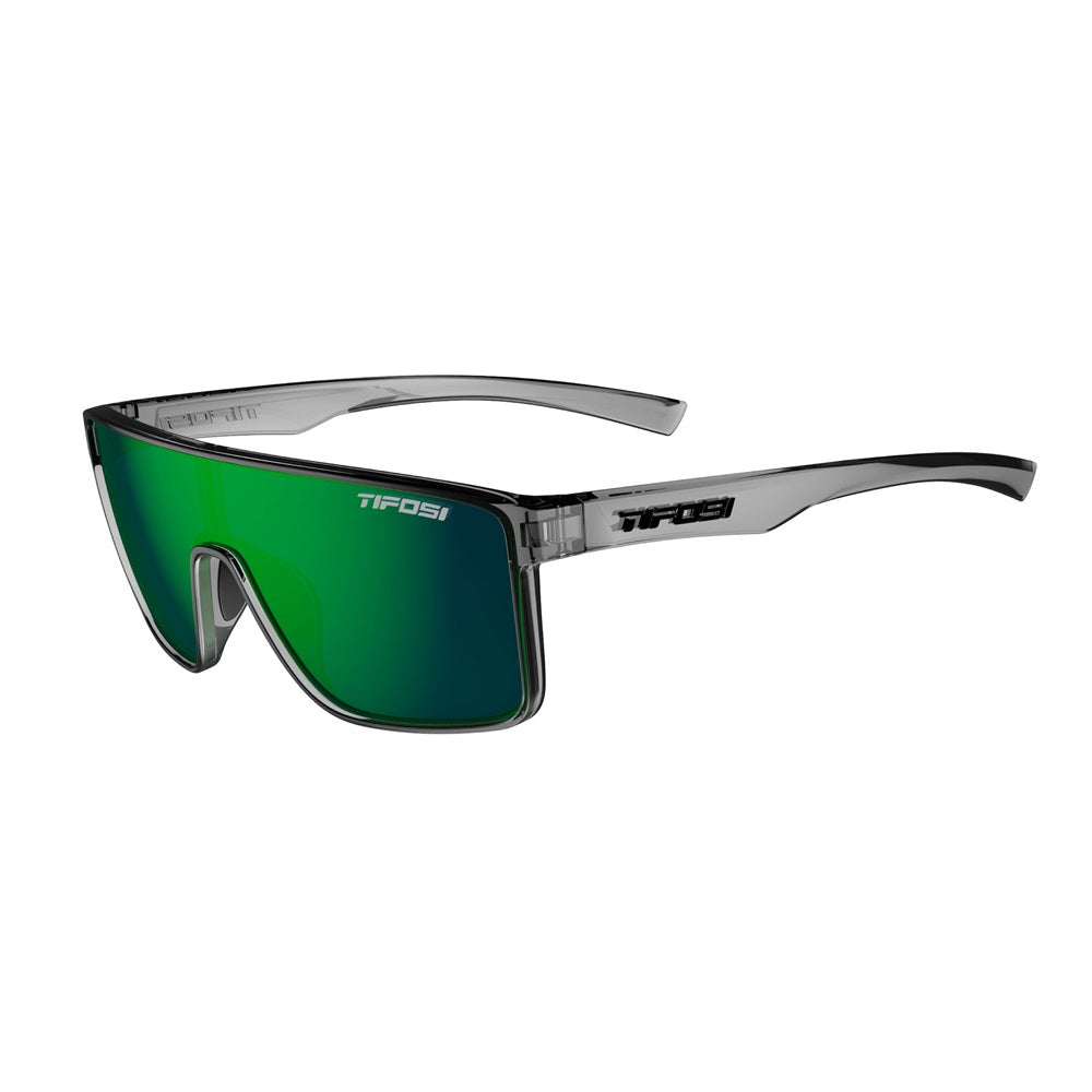 Tifosi Sanctum Sport Sunglasses (Polarized Smoke Tint w/ Green Mirror/Crystal Smoke)