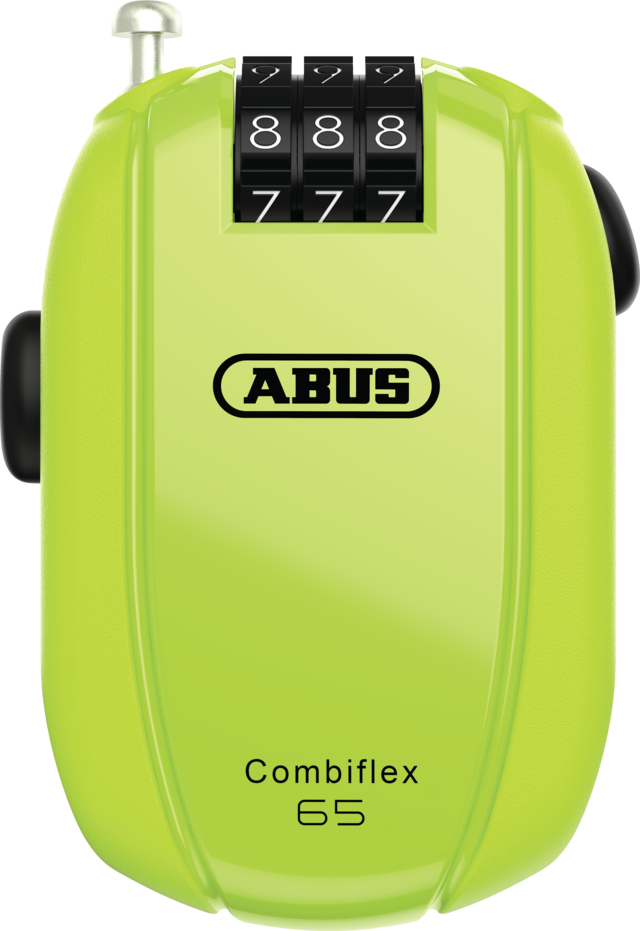 ABUS Combiflex StopOver 65cm Cable Lock (Neon)