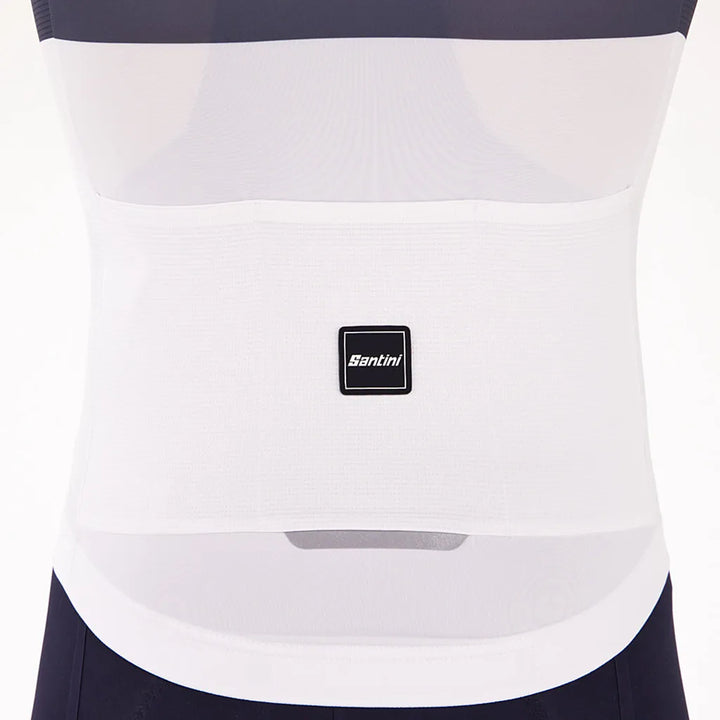 Santini Eco Sleek Bengal Unisex Cycling Jersey (White/Orange)