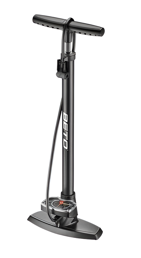 Beto CMP 115SG6N High Pressure Floor Pump (Black)