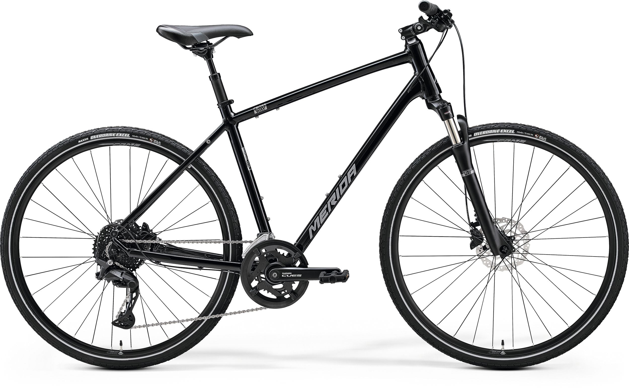 Merida Crossway 300 II2 (Glossy Black/Silver)