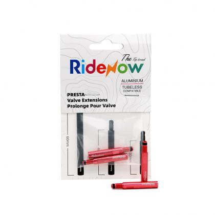 RideNow Valve Extender - 2pcs (Anodised Red)
