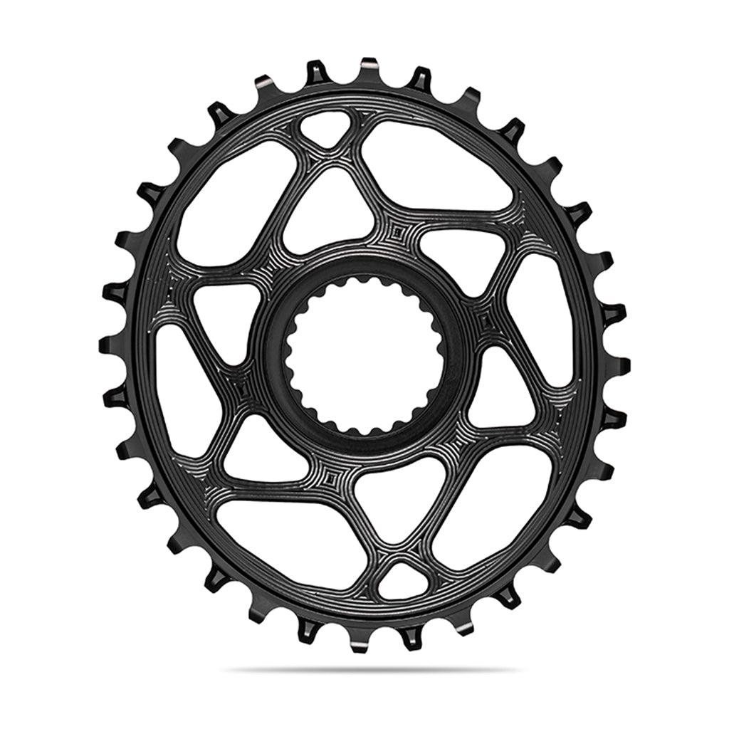 AbsoluteBlack Shimano 1x Hyperglide Oval 12 Speed Chainring (Black) - BUMSONTHESADDLE