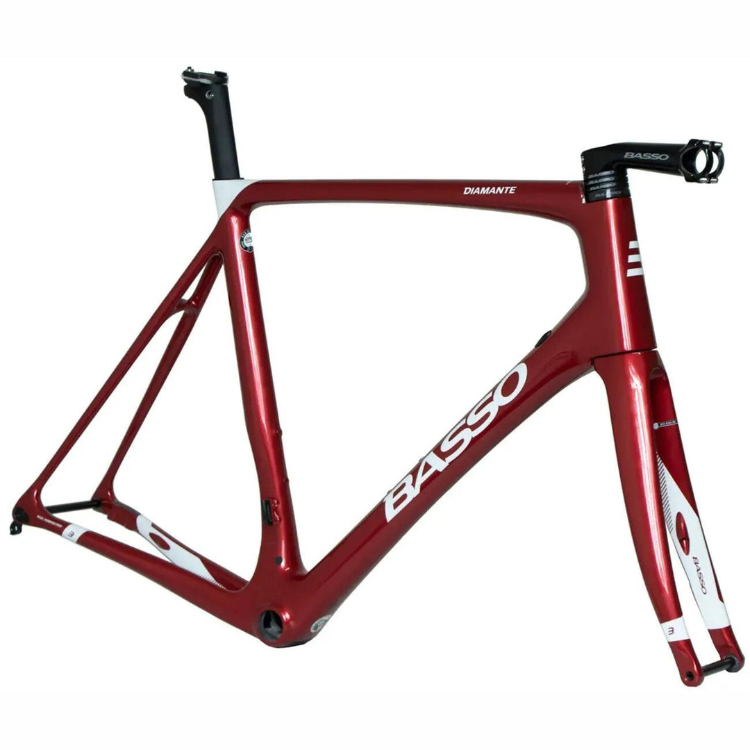 Basso Diamante Disc Frameset (Rubin Red) - BUMSONTHESADDLE