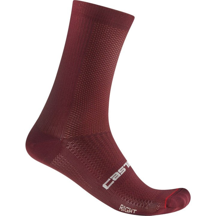 Castelli Espresso 18 Men's Cycling Socks (Deep Bordeaux)