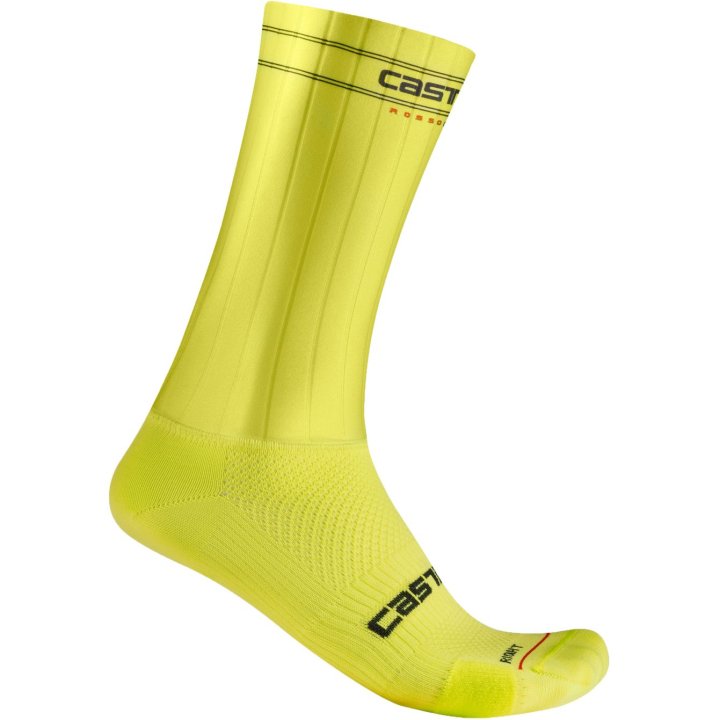 Castelli Fast Feet 3 Men's Cycling Socks (Electric Lime)