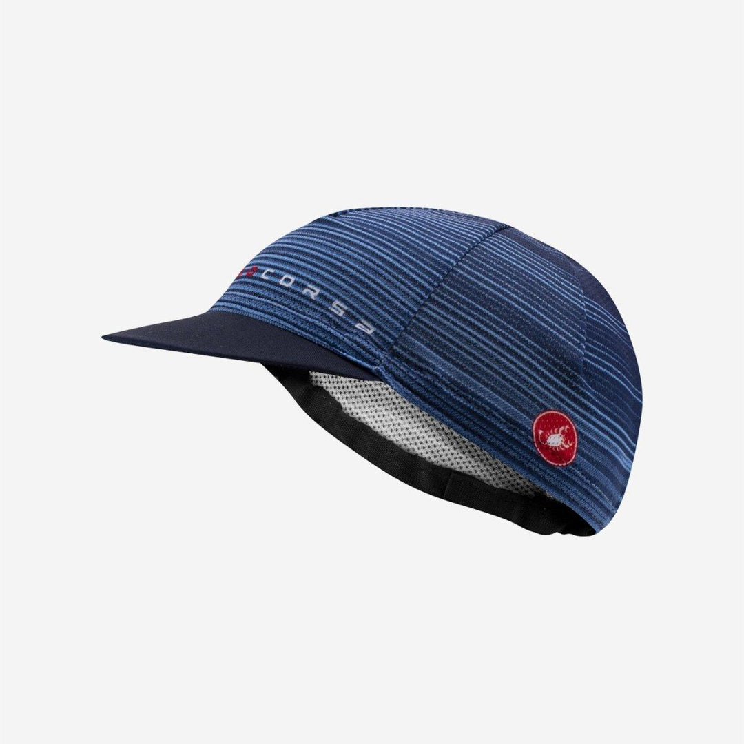 Castelli Rosso Corsa Unisex Cycling Cap (Belgian Blue) - BUMSONTHESADDLE