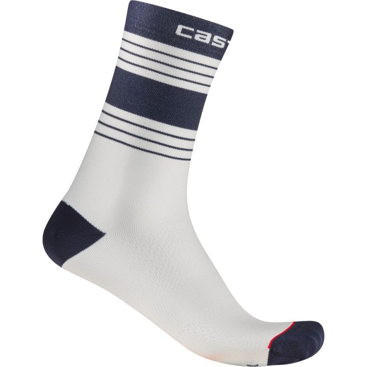 Castelli Simbolo 15 Unisex Cycling Socks (Belgian Blue/White)