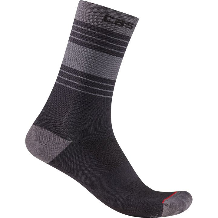 Castelli Simbolo 15 Unisex Cycling Socks (Dark Grey/Black)