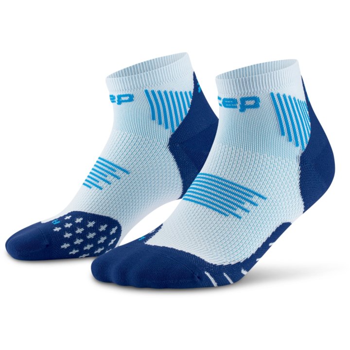 CEP Compression Core Run Low Cut 5.0 Men's Compression Socks (Ice/Blue)
