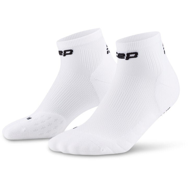 CEP Compression Core Run Low Cut 5.0 Men's Compression Socks (White)