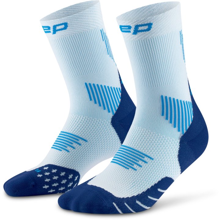 CEP Compression Core Run Mid Cut 5.0 Women's Compression Socks (Ice/Blue)
