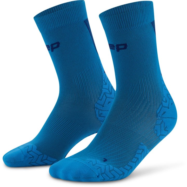 CEP Compression Core Run Ultralight Mid Cut 4.0 Men's Compression Socks (Blue/Dark Blue)