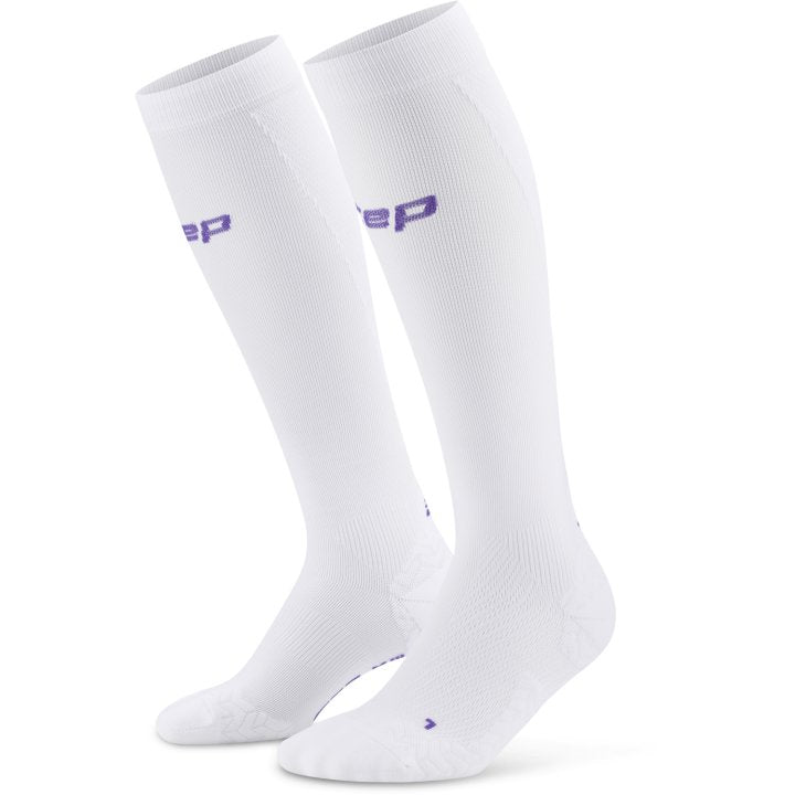 CEP Compression Core Run Ultralight 4.0 Men's Compression Socks (White)