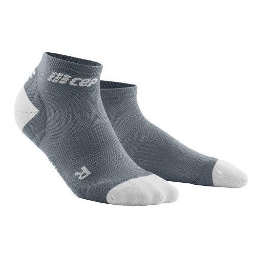 CEP Ultralight Low Cut Women's Cycling Socks (Grey/Light Grey) - BUMSONTHESADDLE