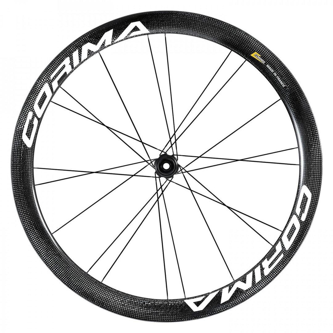CORIMA 47 WS DX Carbon Disc Brake Wheel (Black/White) - BUMSONTHESADDLE