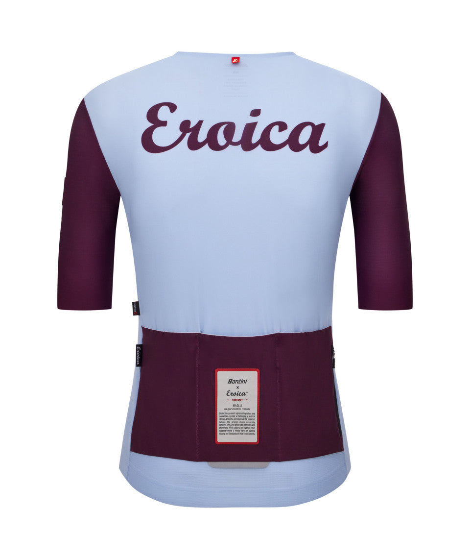 Santini Eroica Borgo Unisex Cycling Jersey (Blue)