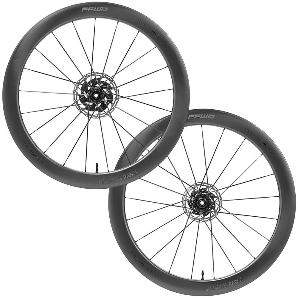 FFWD Raw 55 Carbon Tubeless Ready Disc Brake Wheel - Shimano (Matt Black) - BUMSONTHESADDLE