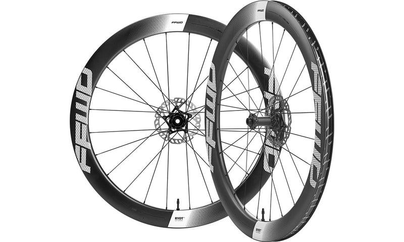 FFWD Ryot55 DT240 Carbon Tubeless Ready Disc Brake Wheel - Shimano/SRAM (White) - BUMSONTHESADDLE