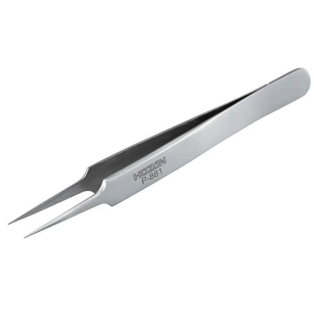 Hozan P-881 Tweezers (Silver)