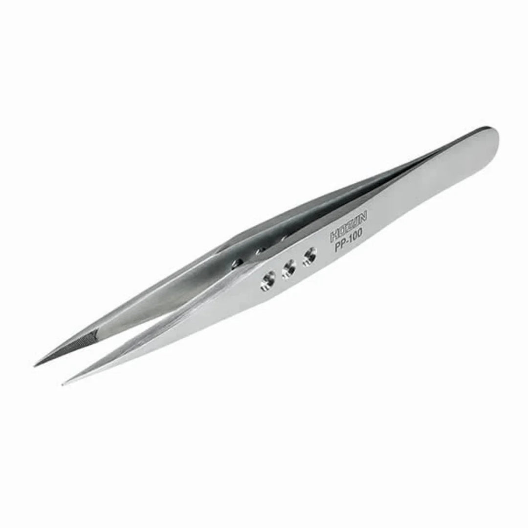 Hozan PP-100 Tweezers (Silver)