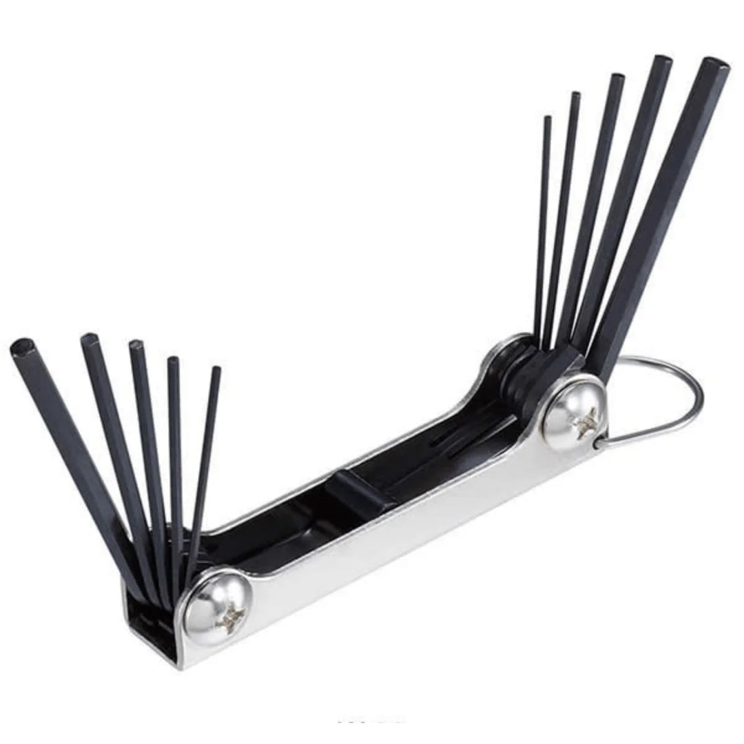 Hozan W-98 Hex Wrench Set (Silver)