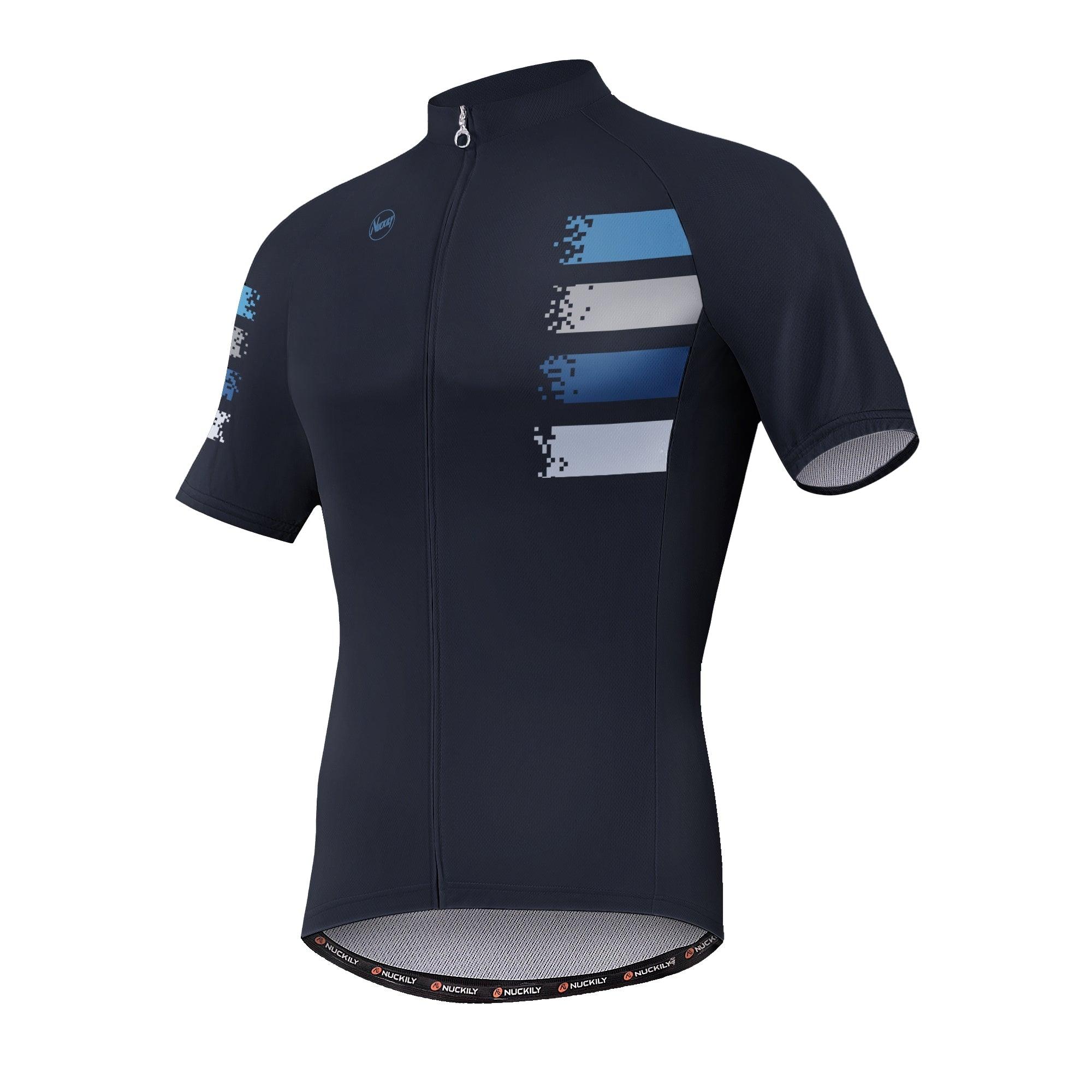 Nuckily MA033 Men's Cycling Jersey (Dark Blue)