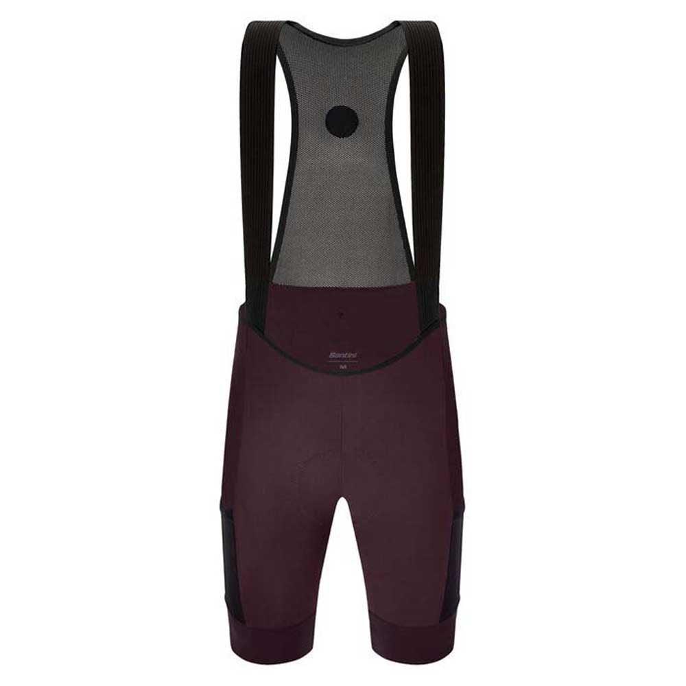 Santini Gravel Men's Cycling Bibshorts (Burgundy) - BUMSONTHESADDLE