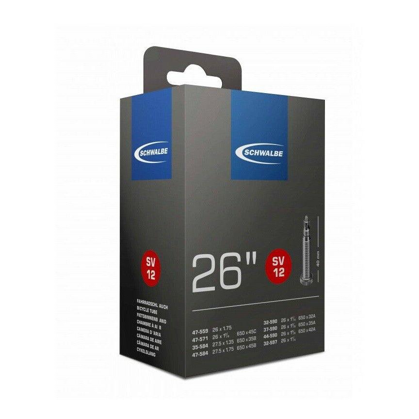 Schwalbe SV12 26/ 27.5x1.2-1.85 40mm Presta MTB Tube - BUMSONTHESADDLE