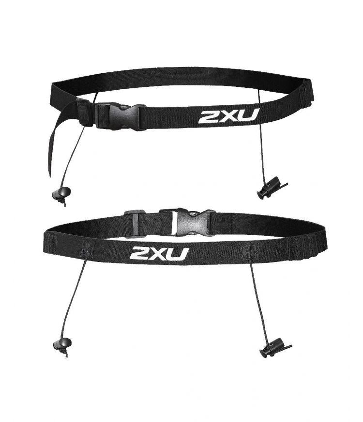 2XU Nutrition Race Belt (Black/Black OSFA) - BUMSONTHESADDLE