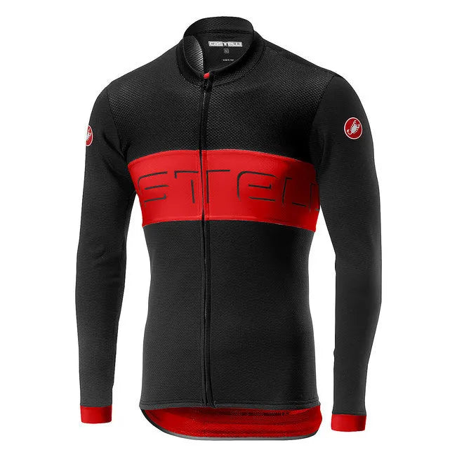 Castelli Prologo VI Jersey (Black/Red/Black)