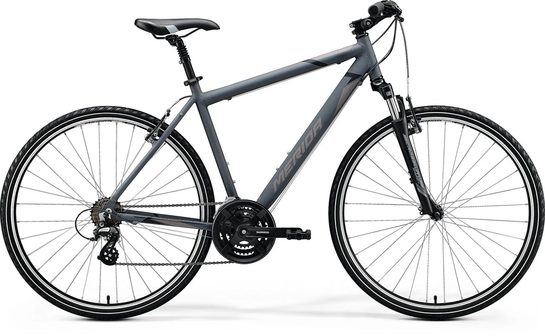 Merida Crossway 10-V (Silk Anthracite/Grey/Black)