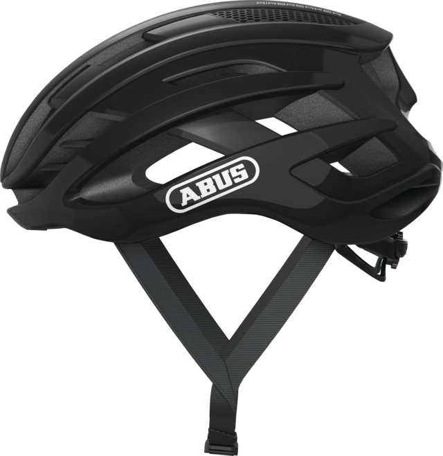 Abus Airbreaker Road Cycling Helmet (Shiny Black) – BUMSONTHESADDLE