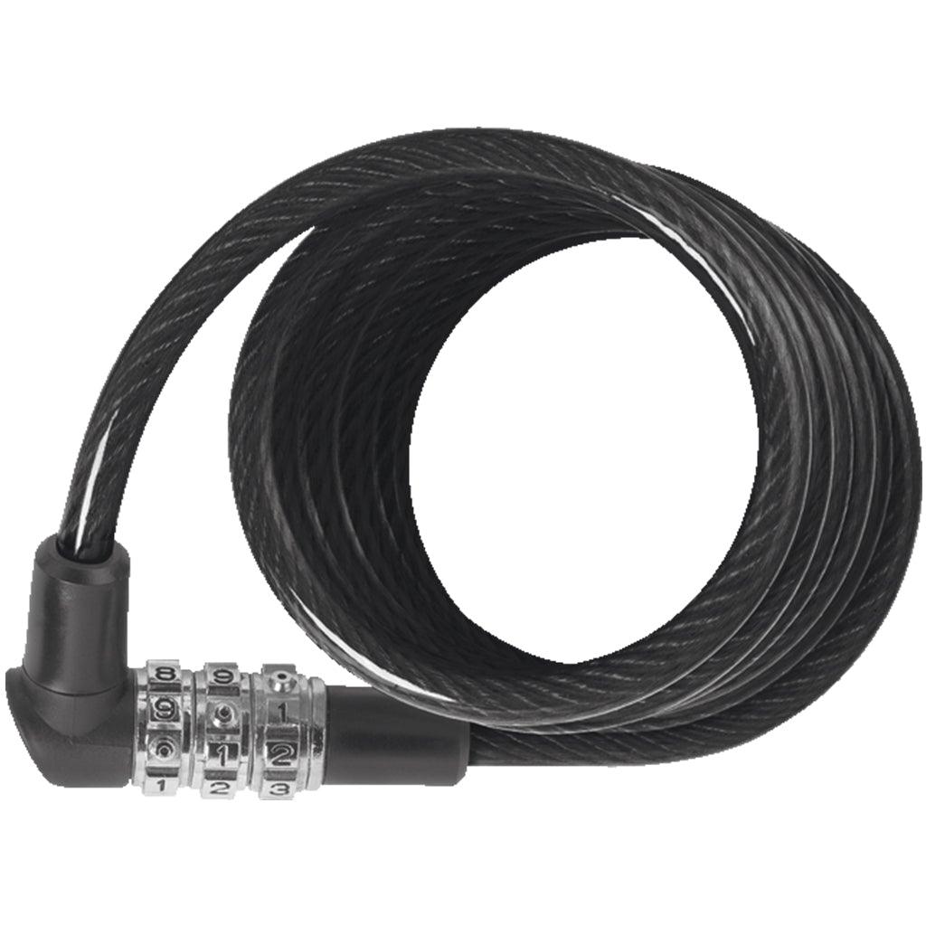 Abus Coil 3506C/120 Cable Lock (Black) - BUMSONTHESADDLE
