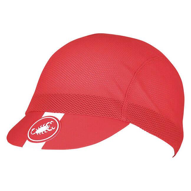 Castelli A/C Cycling Cap (Red) - BUMSONTHESADDLE