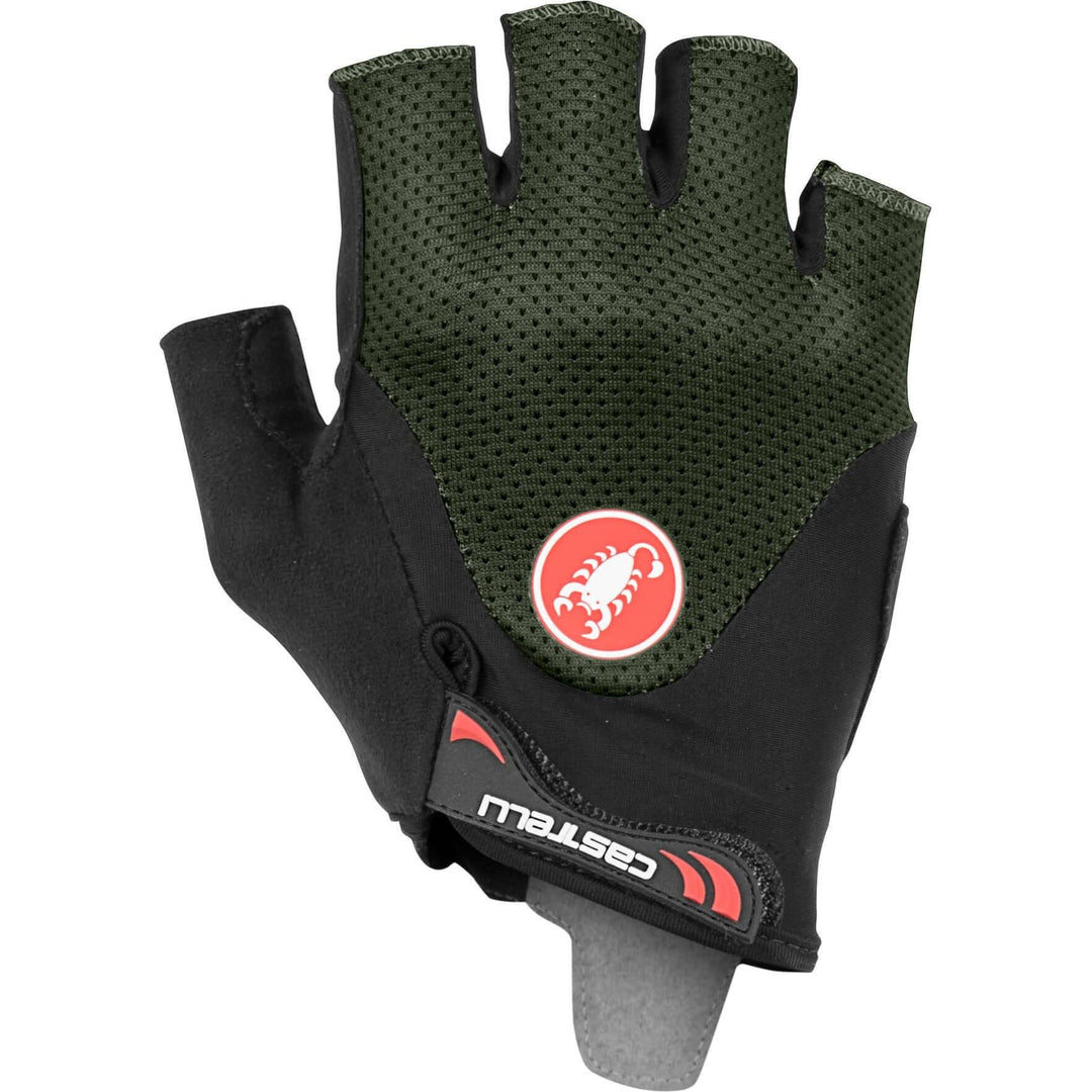 Castelli Arenberg Gel 2 Mens Cycling Gloves (Military Green) - BUMSONTHESADDLE